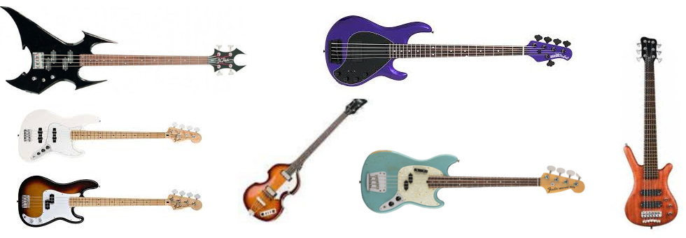 Choosing the right size bass guitar.